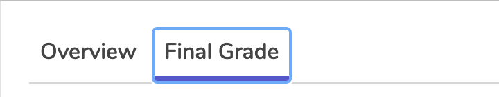 Final Grade Tab