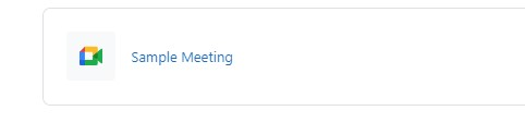 Google Meet Link - Sample Meeting