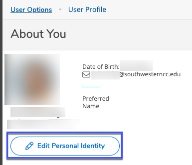 Image of Edit Personal Identity