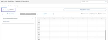 Image of Planning and Scheduling page