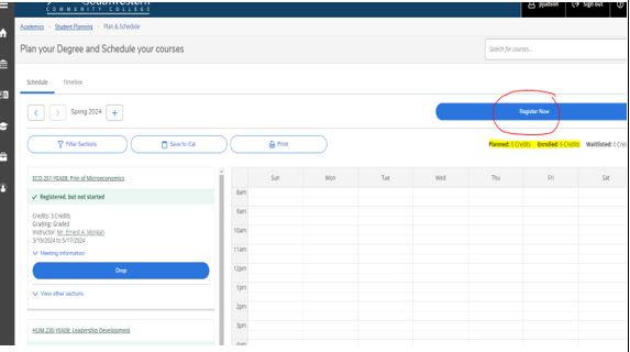 Image showing the Register Now button