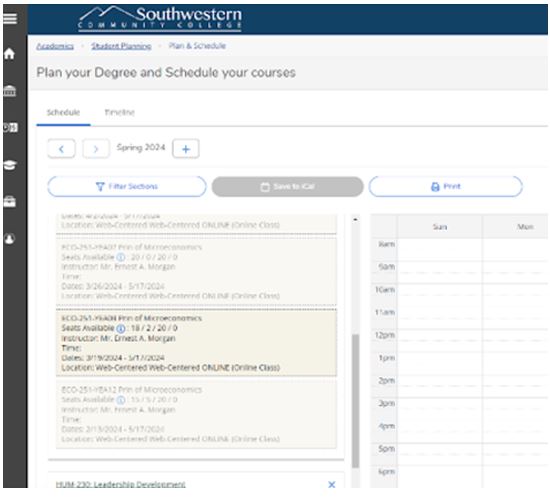 Image class sections