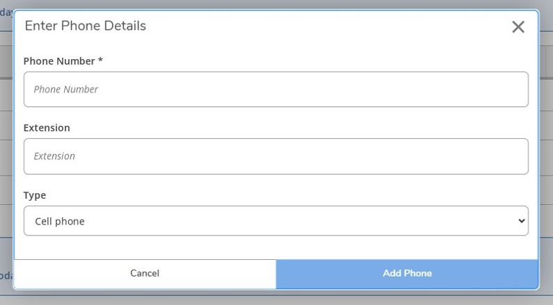 Image of Enter Phone Details and Add Phone
