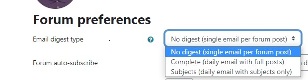 Image showing the available options