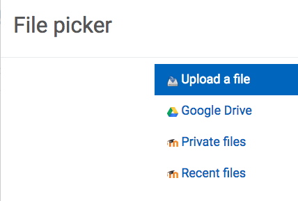 image of uploading a file