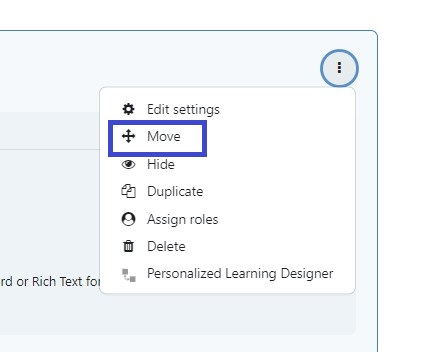Three-dot drop-down with Move highlighted