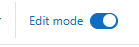 Edit Mode toggle