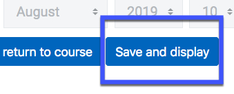 Save and Display highlighted