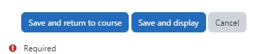 Save options for assignment