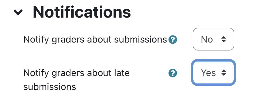 Notification settings