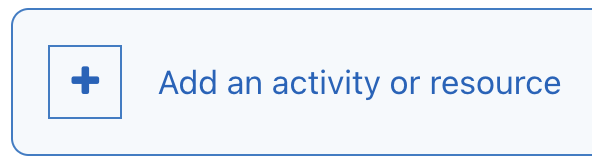 Image of the Add activity or resource link