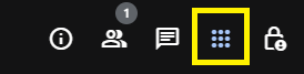9-dot icon for Meeting Tools in Google Meet