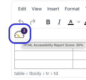 dial icon outlined in blue