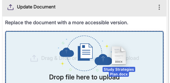 Dragging and dropping a file