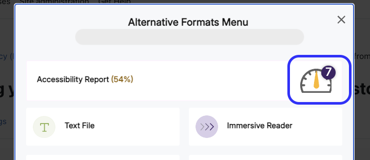 Panorama dial outlined in blue